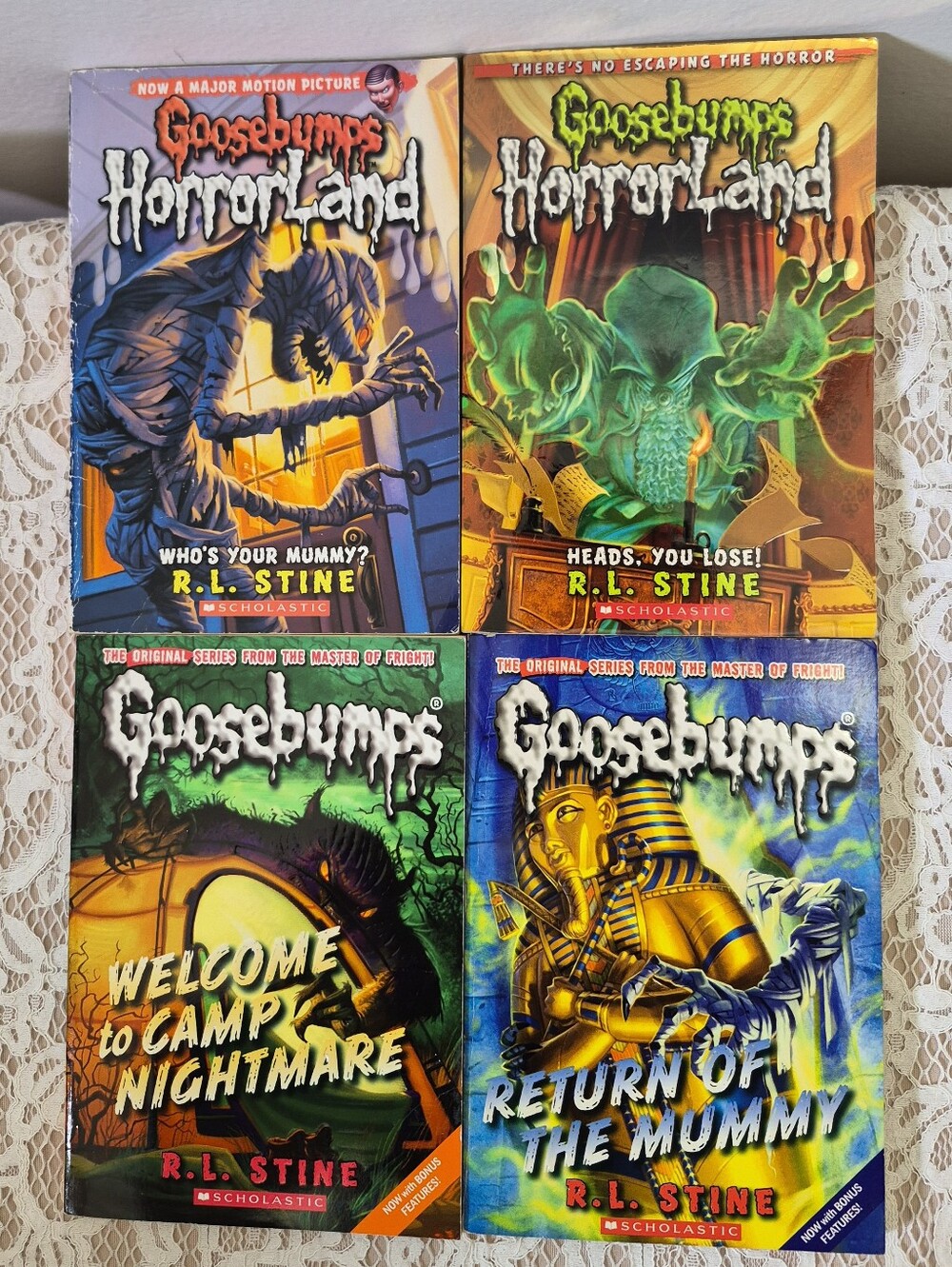 4 Goosebumps Books